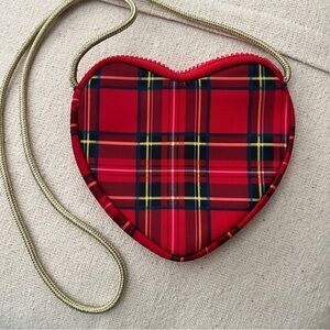 Tartan Mini Heart Bag JCrew Crewcuts